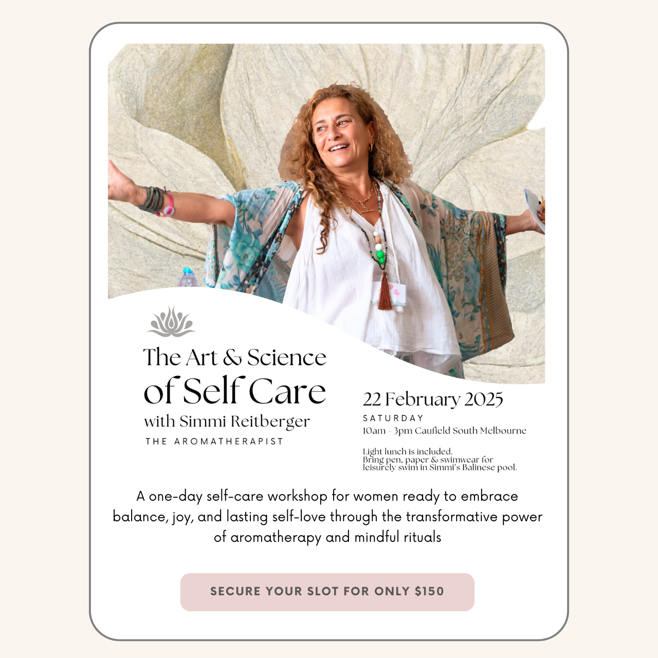 The Art & Science of Self-Care Workshop, Feb 22, 2025